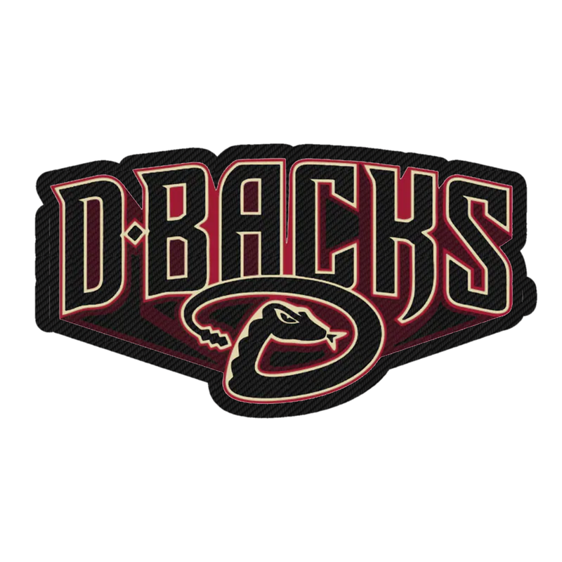 Arizona Diamondbacks - Dbacks Snake - Carbon Fiber Vinyl Sticker - Custom Size