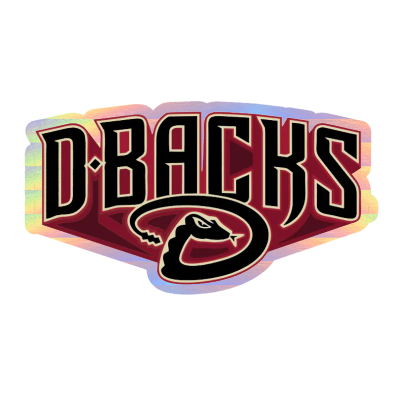 Arizona Diamondbacks - Dbacks Snake - Holographic Vinyl Sticker - Custom Size