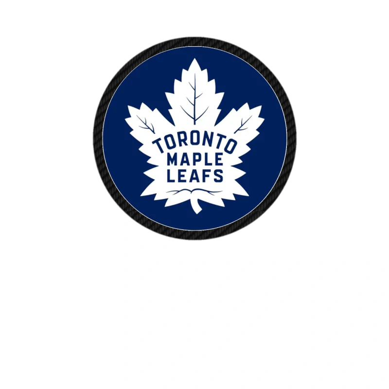 Toronto Maple Leafs - Dark Blue With White Leaf - Carbon Fiber Vinyl Sticker - Custom Size