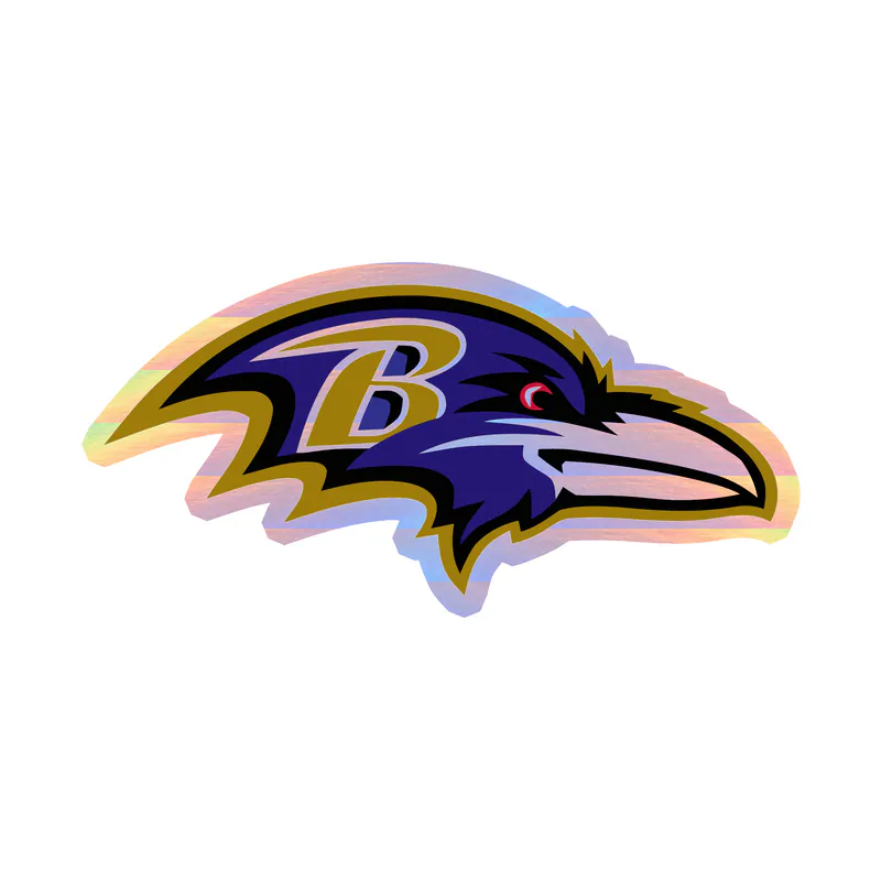 Baltimore Ravens - Image 14 - Holographic Vinyl Sticker - Custom Size