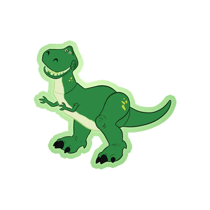 Toy Story Rex Glow in the Dark Vinyl Sticker - Custom Size