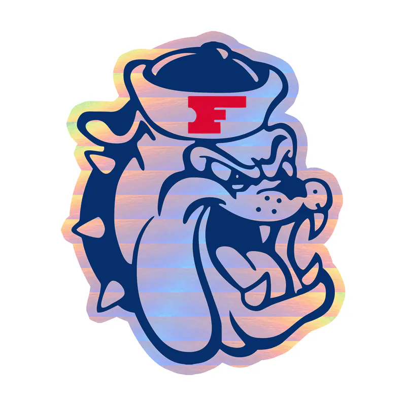 Fresno State Bulldogs - Image 2 - Holographic Vinyl Decal - Custom Size