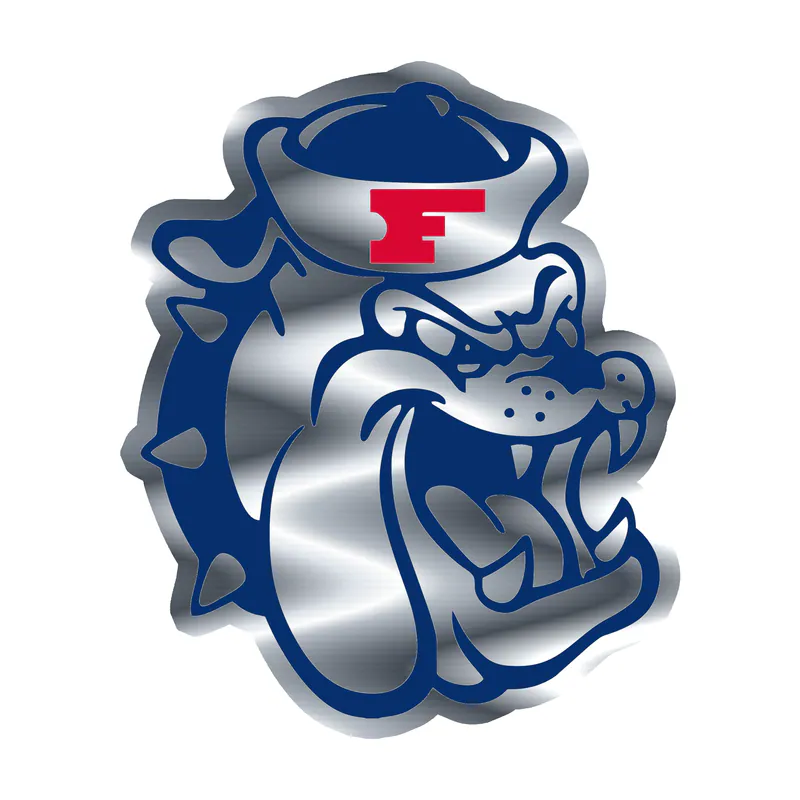Fresno State Bulldogs - Image 2 - Silver Chrome Vinyl Decal - Custom Size