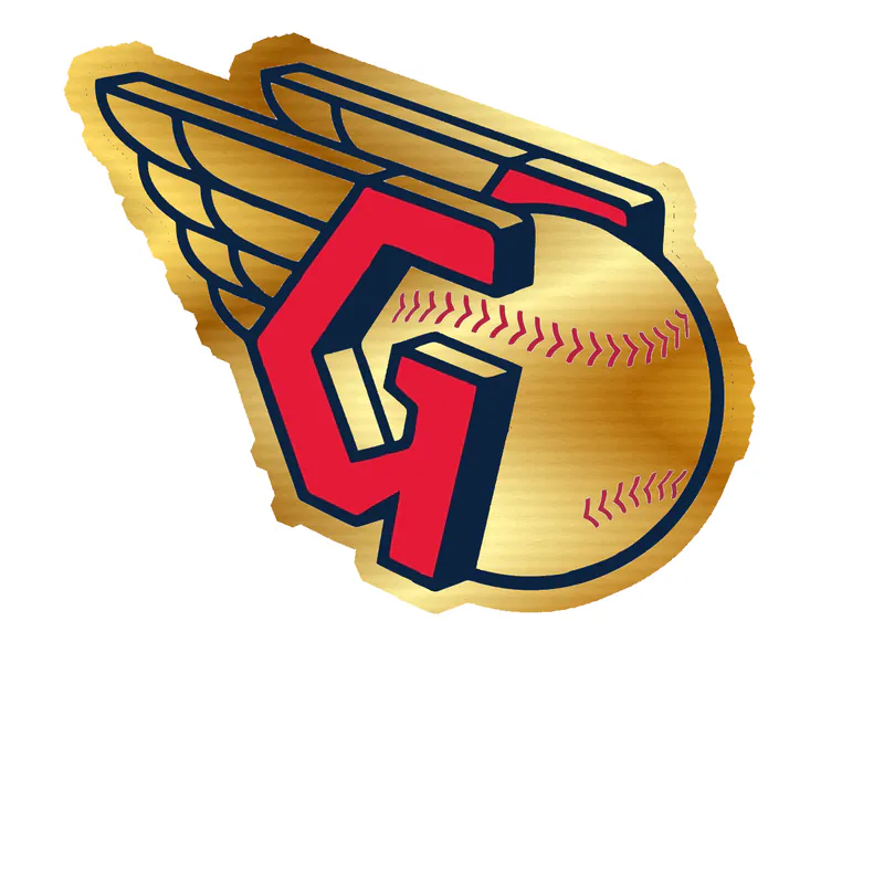Cleveland Guardians - Image 2 - Gold Chrome Vinyl Sticker - Custom Size