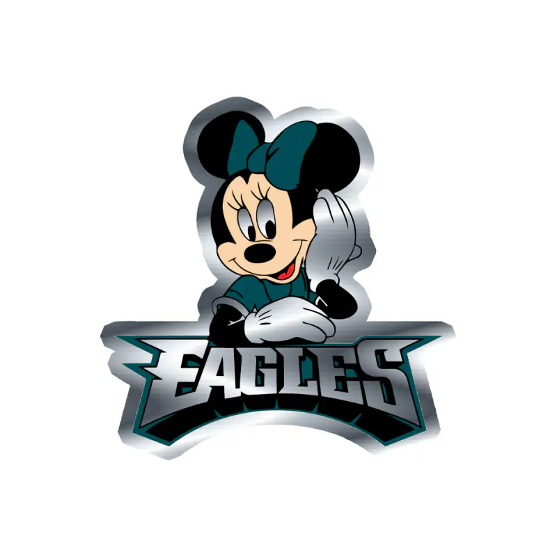 Philadelphia Eagles - Image 20 - Silver Chrome Vinyl Sticker - Custom Size