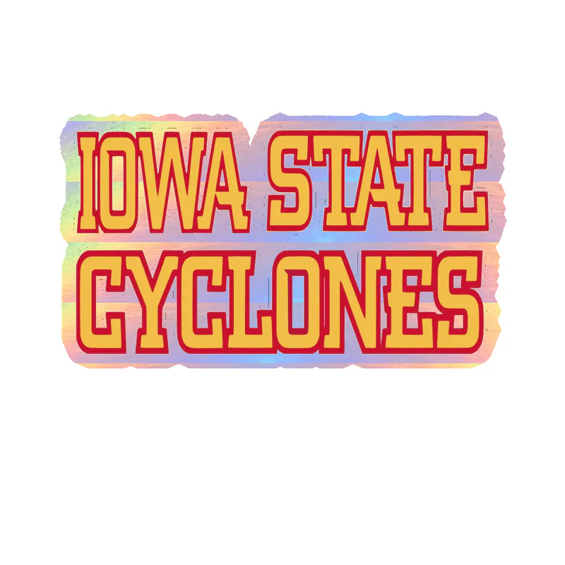 Iowa State Cyclones - Image 4 - Holographic Vinyl Decal - Custom Size
