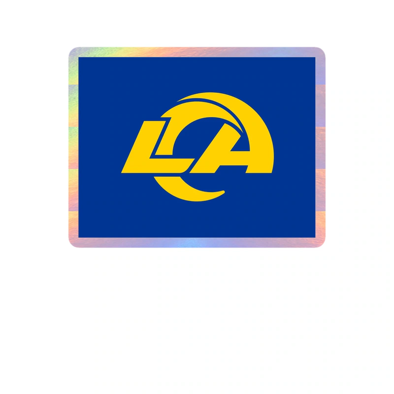 Los Angeles Rams - Image 20 - Holographic Vinyl Sticker - Custom Size