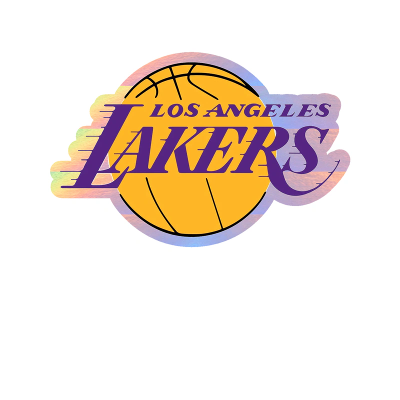 Los Angeles Lakers - Image 14 - Holographic Vinyl Sticker - Custom Size