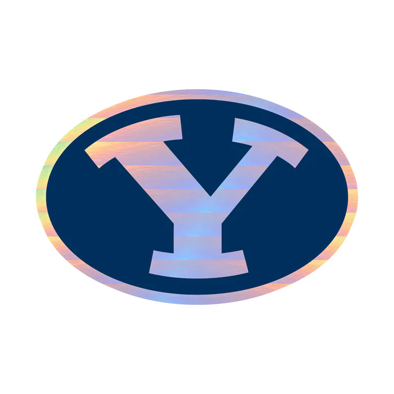 Brigham Young University - Image 2 - Holographic Vinyl Sticker - Custom Size