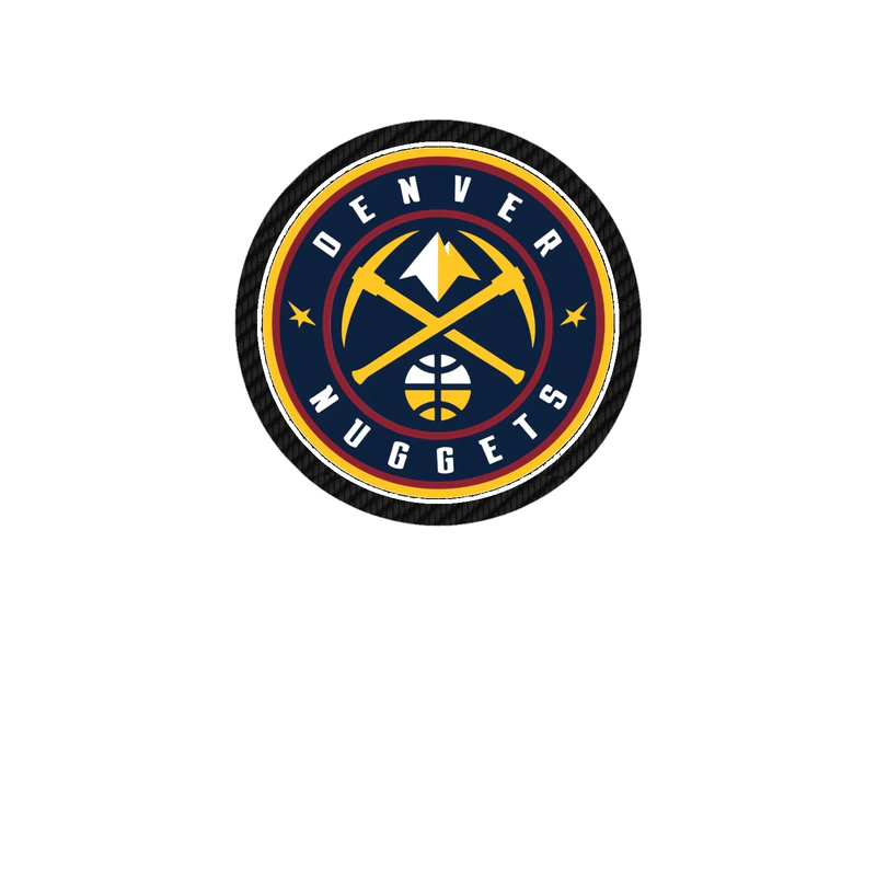 Denver Nuggets - Image 1 - Carbon Fiber Vinyl Sticker - Custom Size