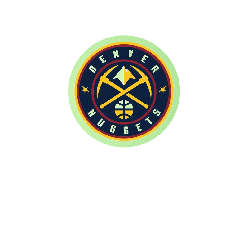 Denver Nuggets - Image 1 - Glow in the Dark Vinyl Sticker - Custom Size