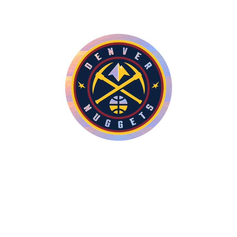 Denver Nuggets - Image 1 - Holographic Vinyl Sticker - Custom Size