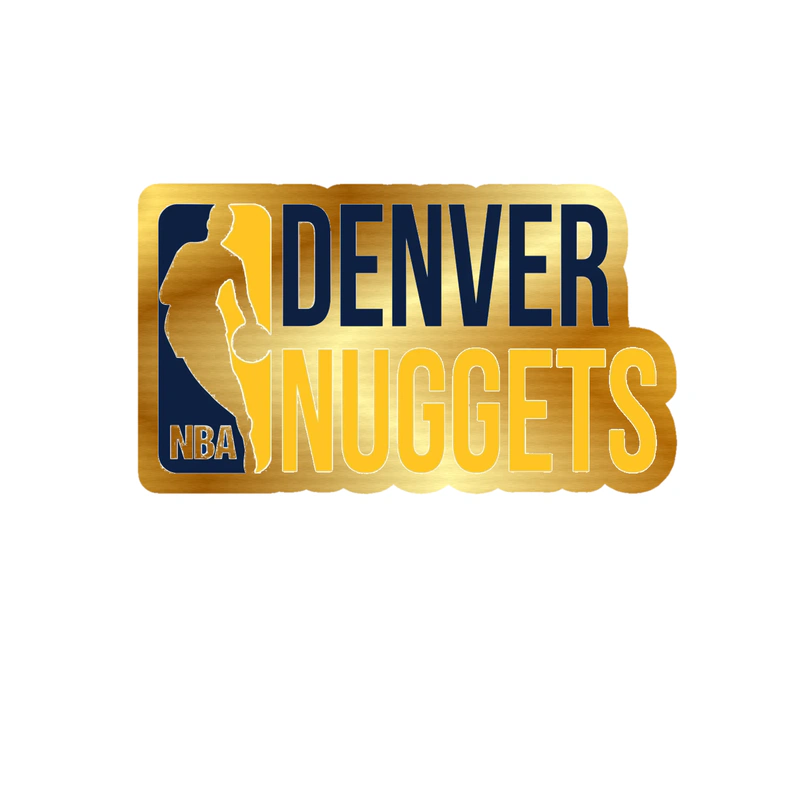 Denver Nuggets - Image 10 - Gold Chrome Vinyl Sticker - Custom Size