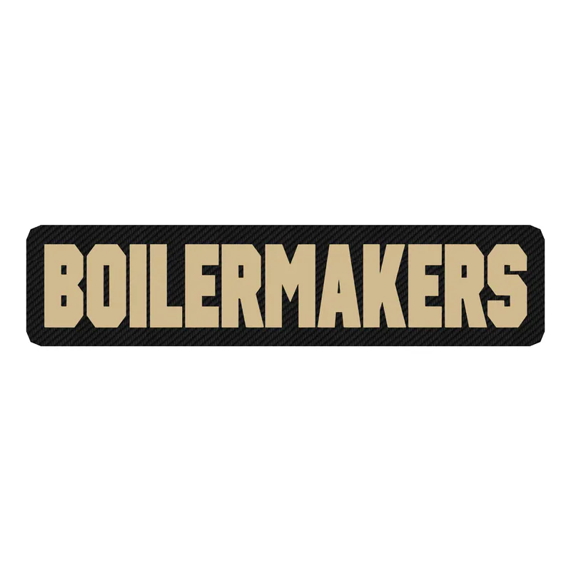 Purdue Boilermakers - Image 2 - Carbon Fiber Vinyl Sticker - Custom Size