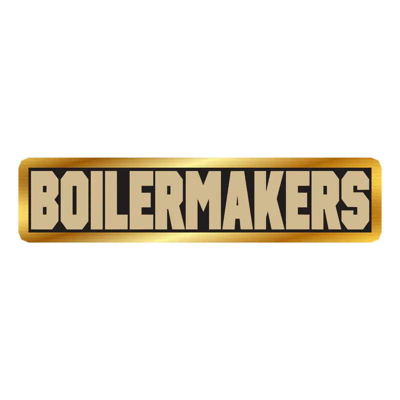 Purdue Boilermakers - Image 2 - Gold Chrome Vinyl Sticker - Custom Size