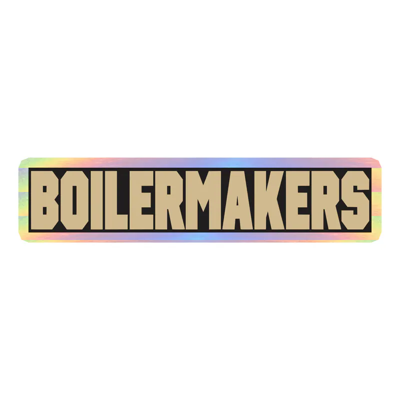 Purdue Boilermakers - Image 2 - Holographic Vinyl Sticker - Custom Size