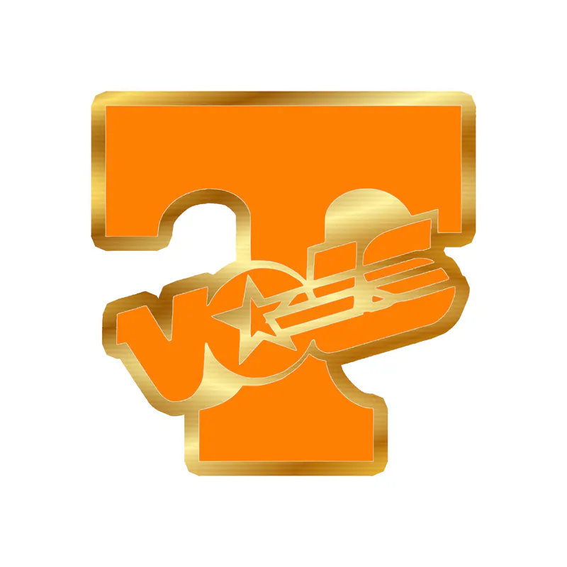 Tennessee Volunteers - Image 13 - Gold Chrome Vinyl Decal - Custom Size
