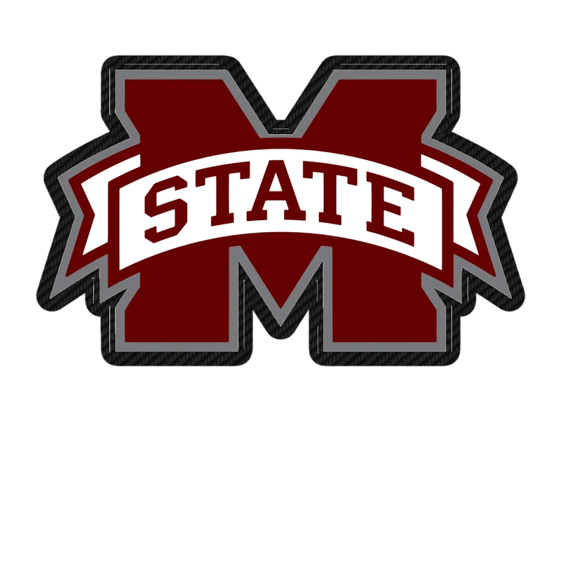 Mississippi State Bulldogs - Image 7 - Carbon Fiber Vinyl Decal - Custom Size