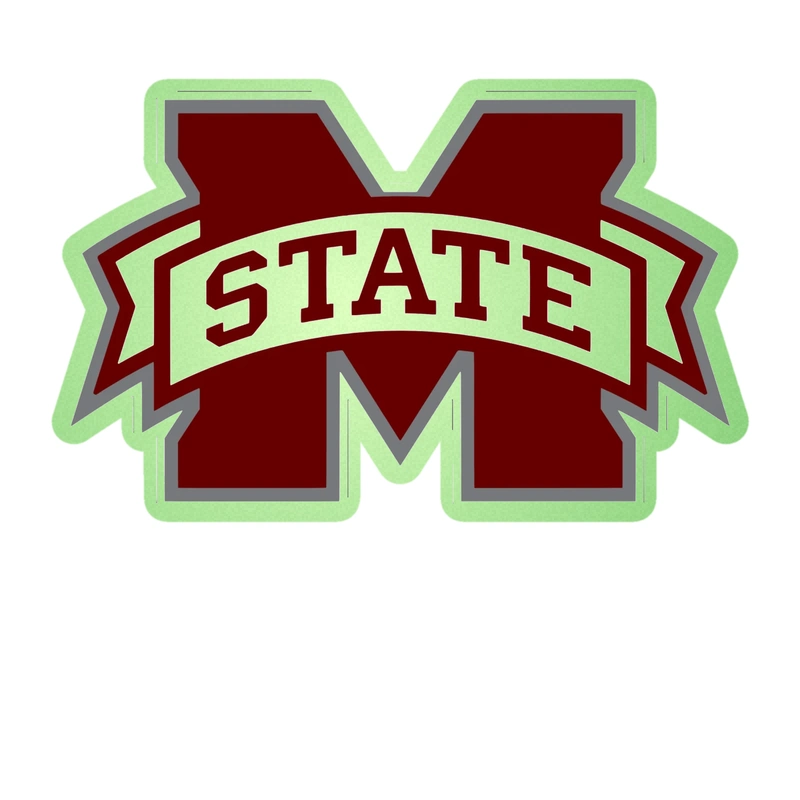 Mississippi State Bulldogs - Image 7 - Glow in the Dark Vinyl Decal - Custom Size