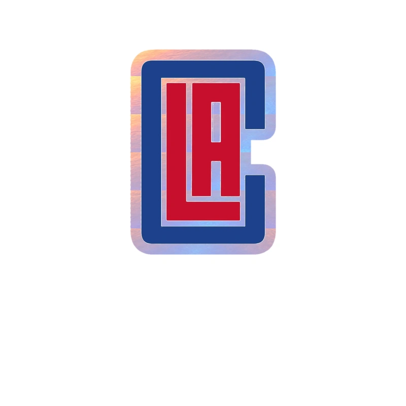 Los Angeles Clippers - Image 3 - Holographic Vinyl Sticker - Custom Size