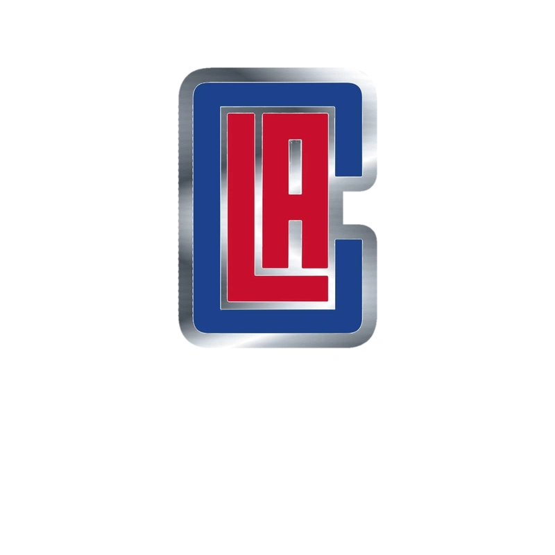 Los Angeles Clippers - Image 3 - Silver Chrome Vinyl Sticker - Custom Size