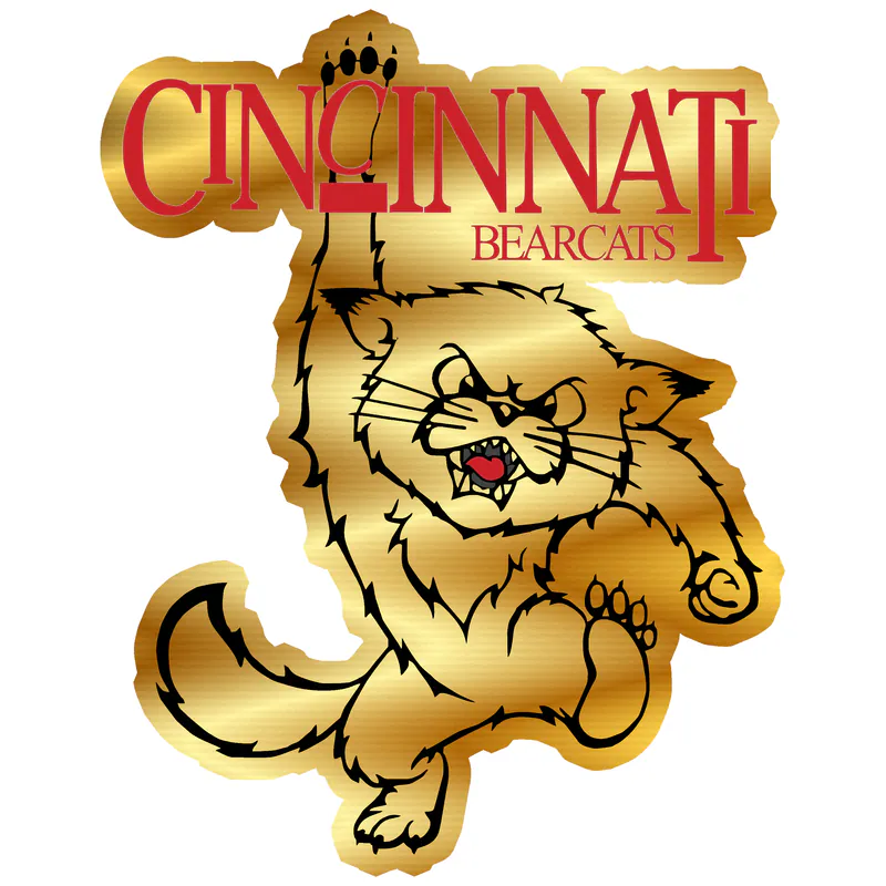 Cincinnati Bearcats - Image 3 - Gold Chrome Vinyl Decal - Custom Size