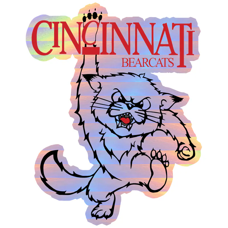 Cincinnati Bearcats - Image 3 - Holographic Vinyl Decal - Custom Size
