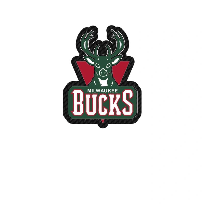 Milwaukee Bucks - Image 2 - Carbon Fiber Vinyl Sticker - Custom Size