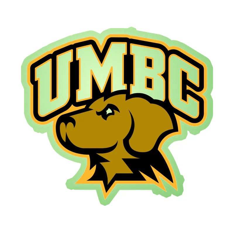 UMBC Retrievers Glow in the Dark Vinyl Decal - Custom Size