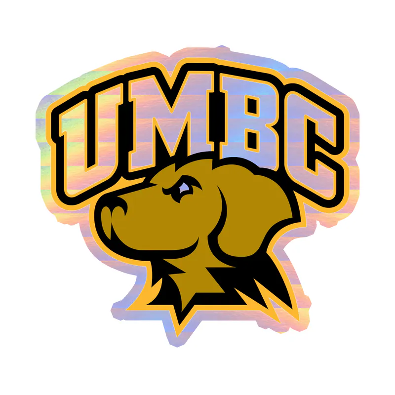 UMBC Retrievers Holographic Vinyl Decal - Custom Size