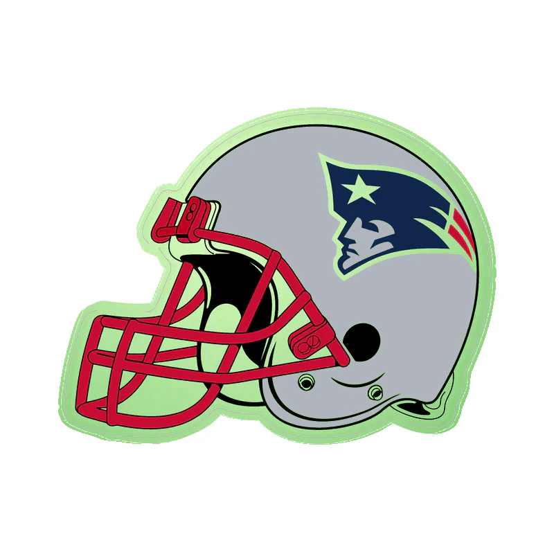 New England Patriots - Helmet - Glow in the Dark Vinyl Sticker - Custom Size