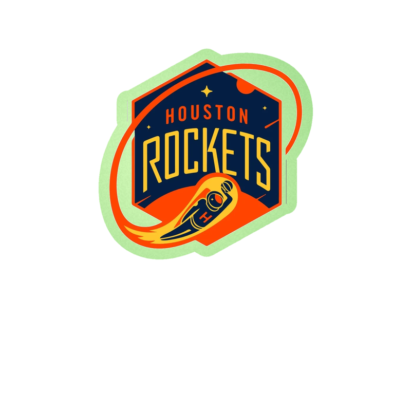 Houston Rockets - Image 12 - Glow in the Dark Vinyl Sticker - Custom Size