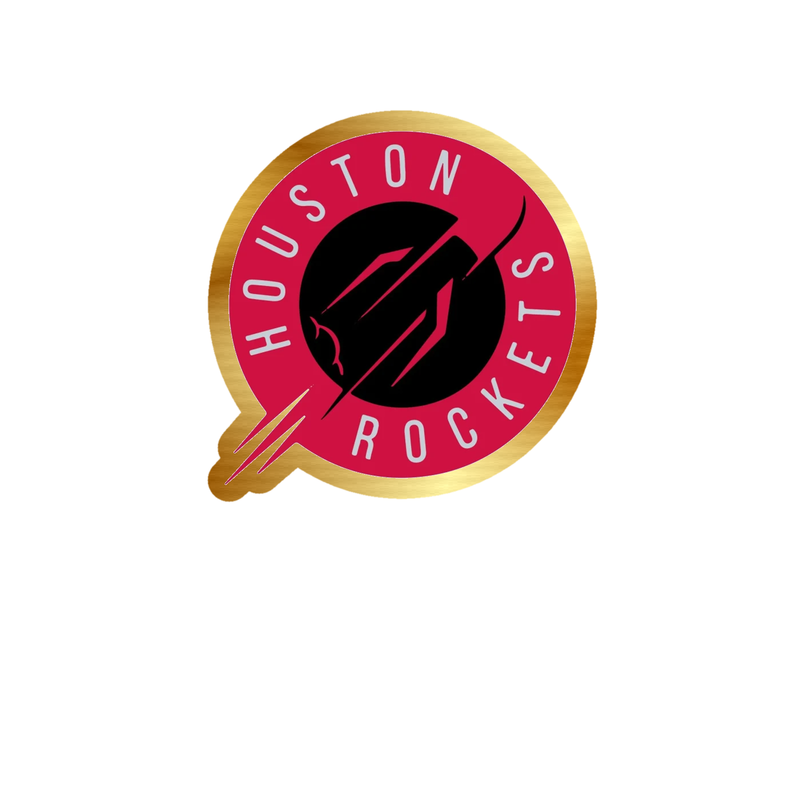Houston Rockets - Image 10 - Gold Chrome Vinyl Sticker - Custom Size