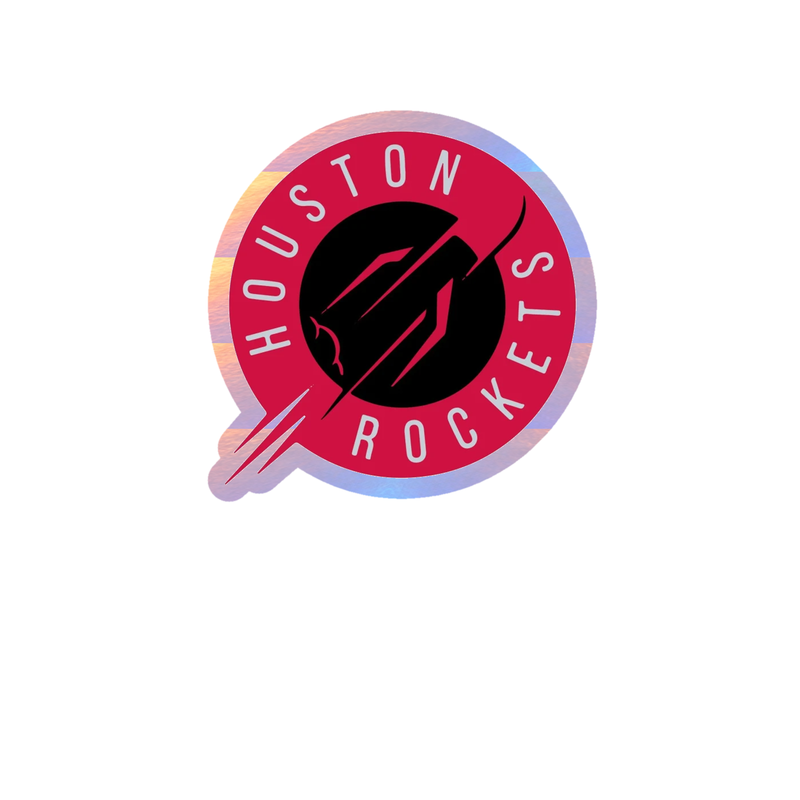 Houston Rockets - Image 10 - Holographic Vinyl Sticker - Custom Size