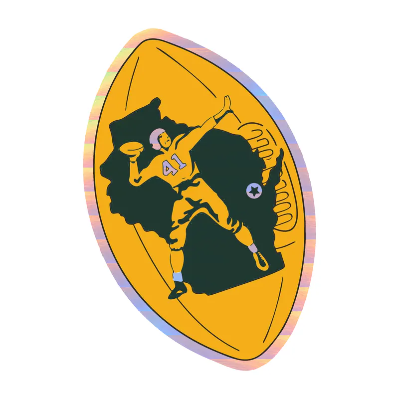 Green Bay Packers - Image 15 - Holographic Vinyl Sticker - Custom Size