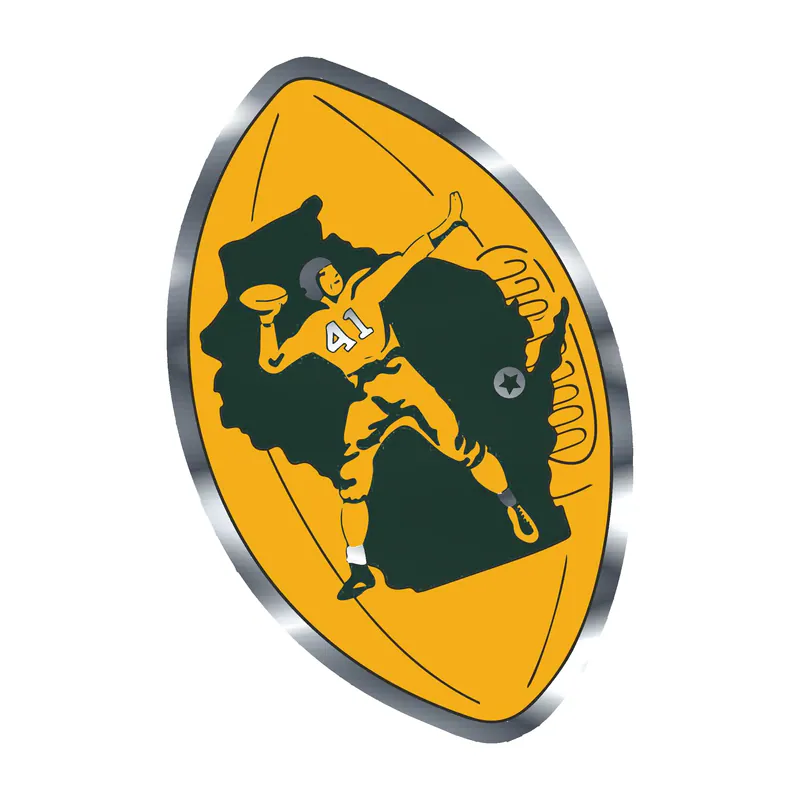 Green Bay Packers - Image 15 - Silver Chrome Vinyl Sticker - Custom Size