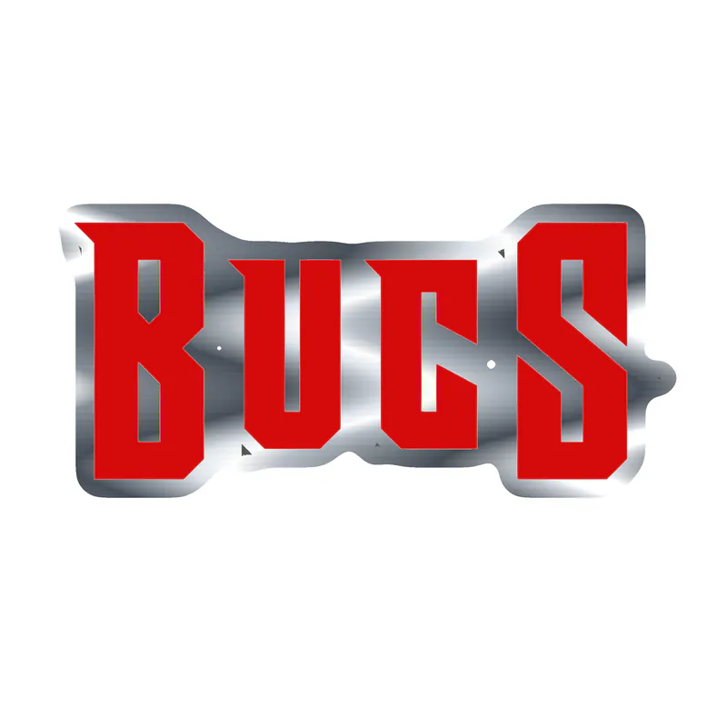 Tampa Bay Buccaneers - This Girl - Silver Chrome Vinyl Sticker - Custom Size