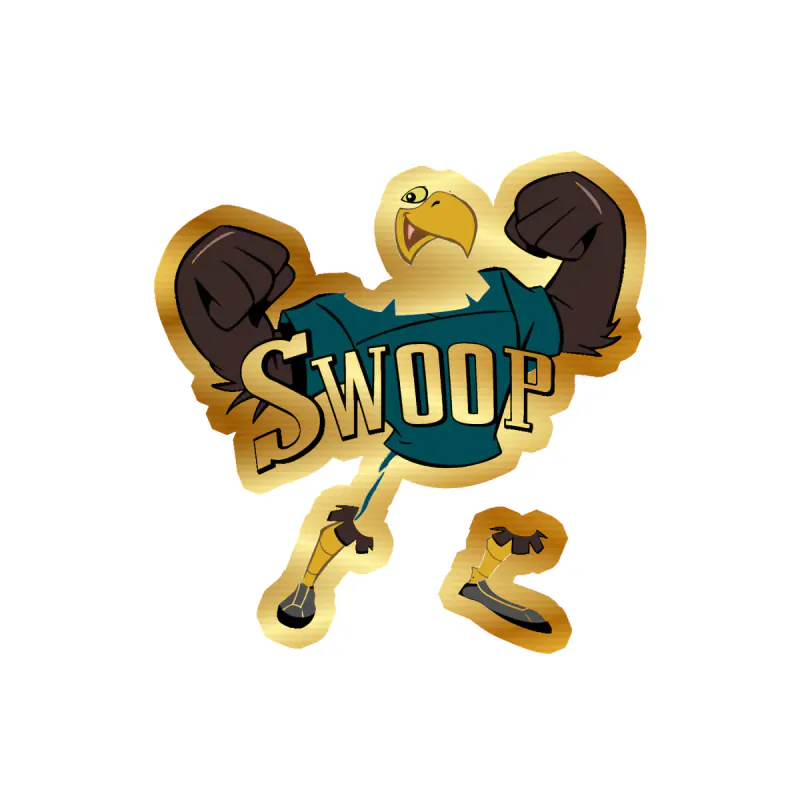 Philadelphia Eagles - Image 17 - Gold Chrome Vinyl Sticker - Custom Size