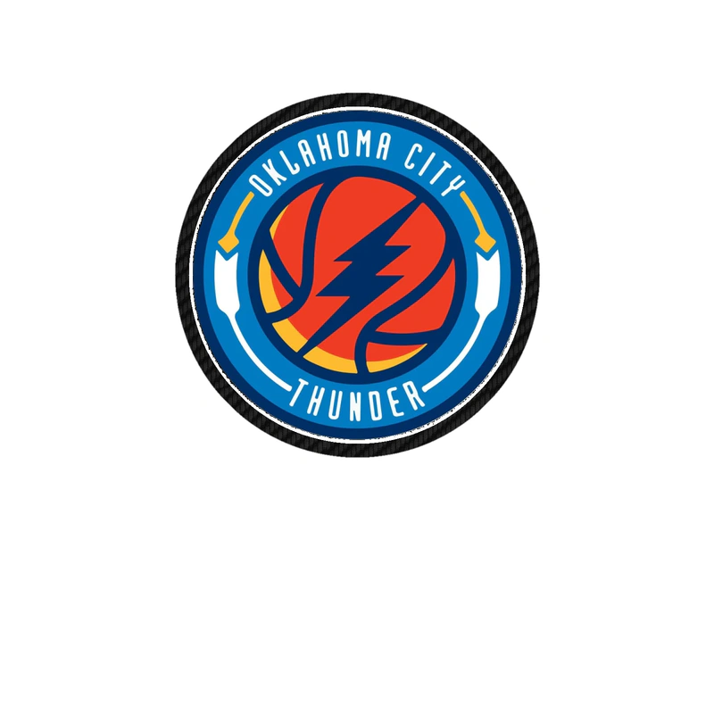 Oklahoma City Thunder - Image 2 - Carbon Fiber Vinyl Sticker - Custom Size