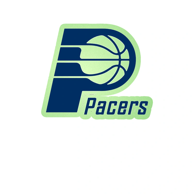Indiana Pacers - Image 1 - Glow in the Dark Vinyl Sticker - Custom Size