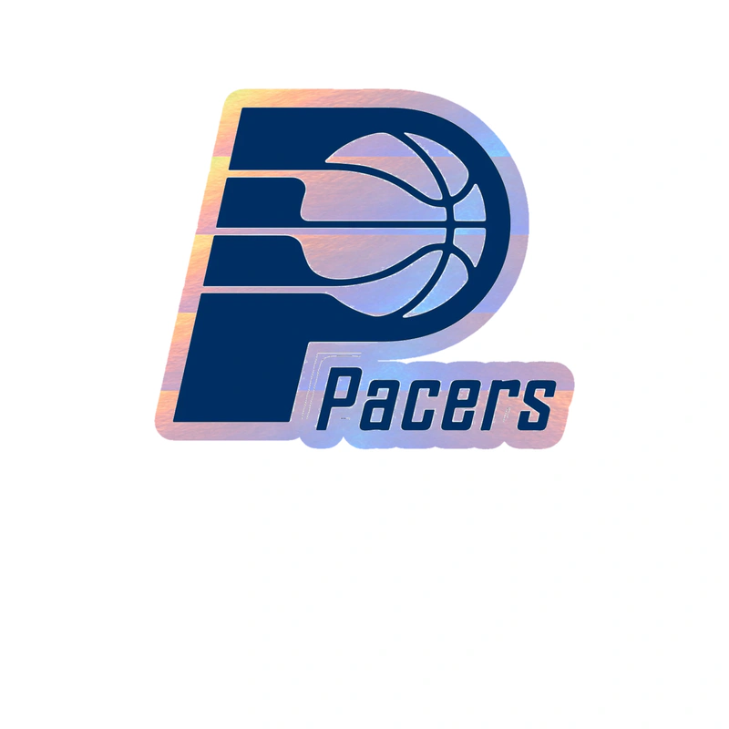 Indiana Pacers - Image 1 - Holographic Vinyl Sticker - Custom Size