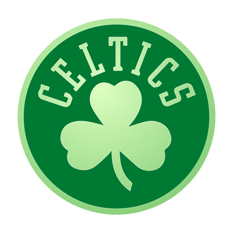 Boston Celtics - Green Circle With Clover - Image 1 - Glow in the Dark Vinyl Sticker - Custom Size