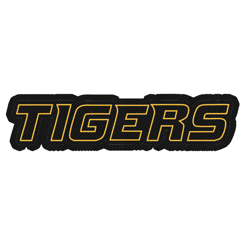 Missouri Tigers - Tigers - Carbon Fiber Vinyl Sticker - Custom Size