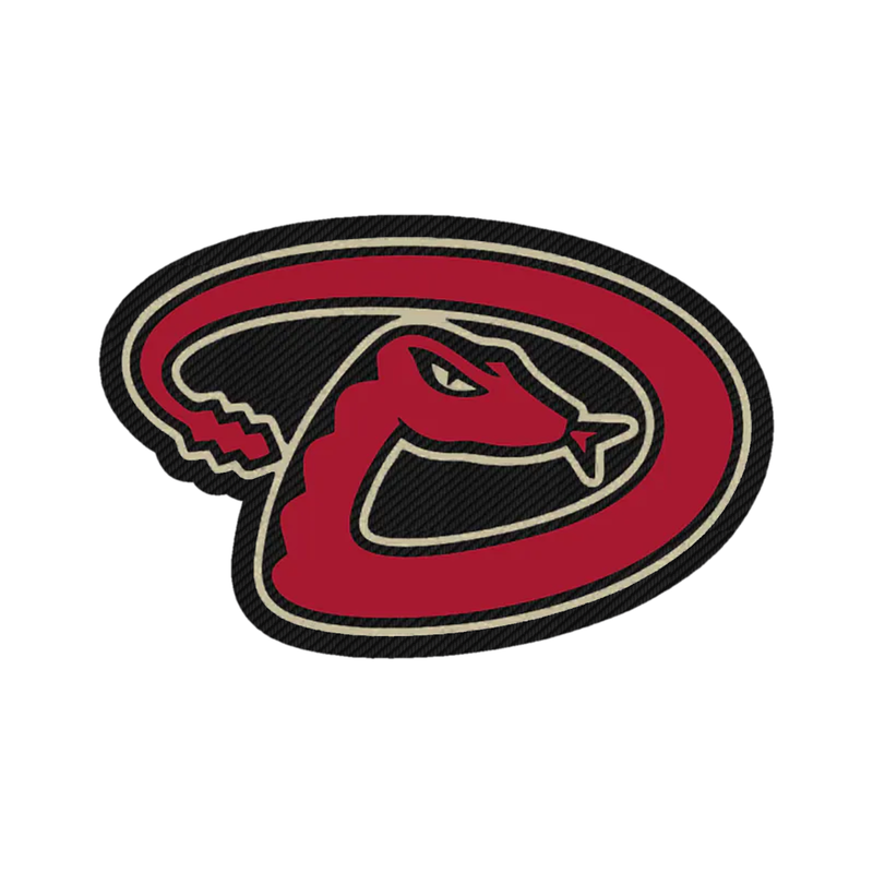Arizona Diamondbacks - D Snake - Carbon Fiber Vinyl Sticker - Custom Size