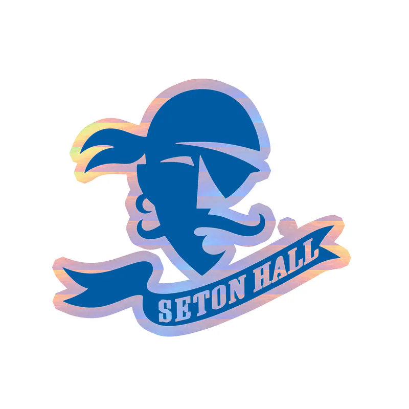 Seton Hall University - Logo - Holographic Vinyl Decal - Custom Size