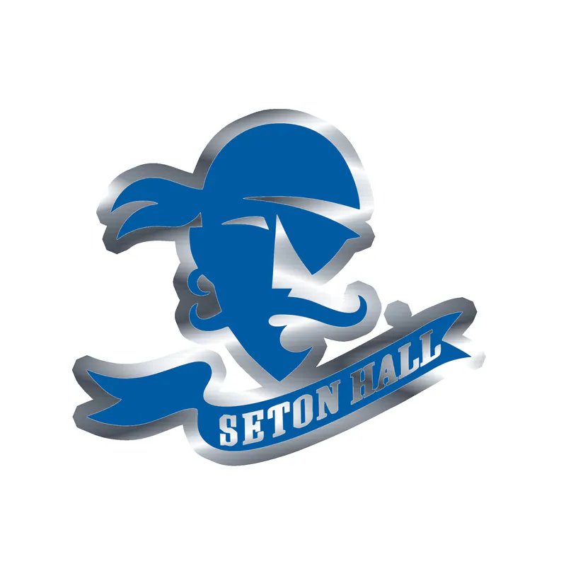 Seton Hall University - Logo - Silver Chrome Vinyl Decal - Custom Size