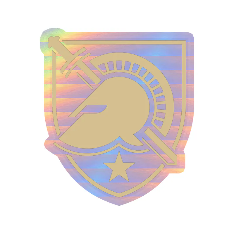 Army Black Knights - Image 2 - Holographic Vinyl Decal - Custom Size