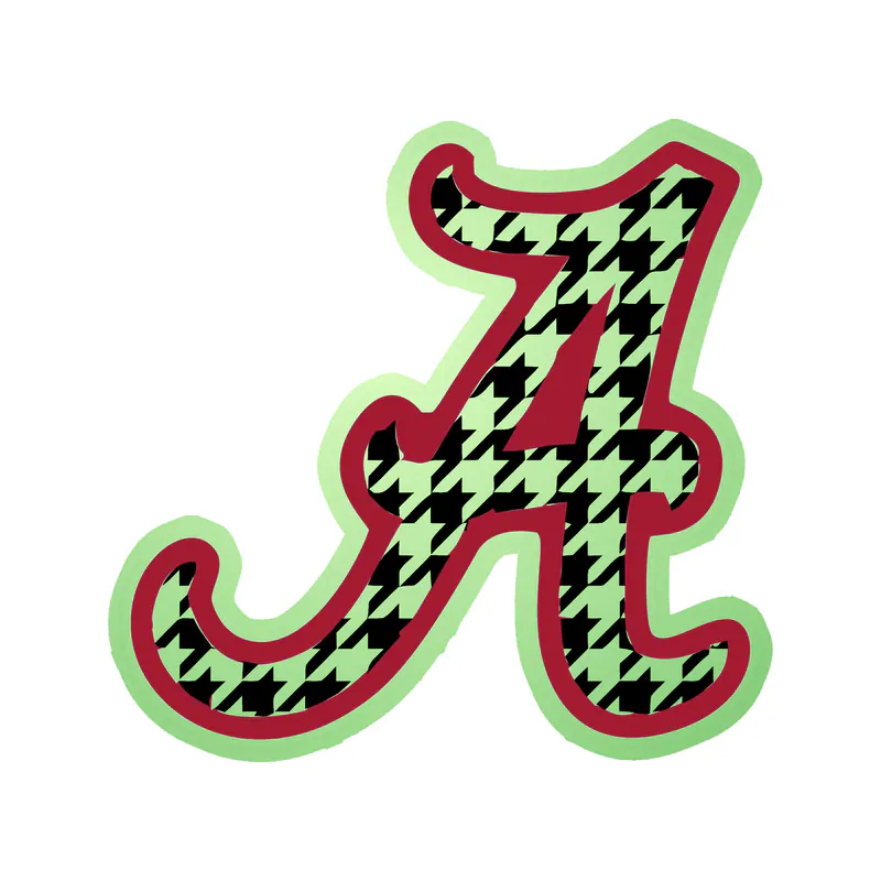 Alabama Crimson Tide - Image 13 - Glow in the Dark Vinyl Decal - Custom Size
