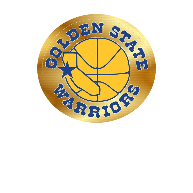 Golden State Warriors - Image 4 - Gold Chrome Vinyl Sticker - Custom Size