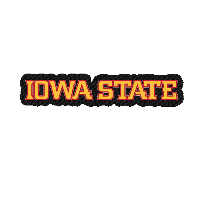 Iowa State Cyclones - Image 5 - Carbon Fiber Vinyl Decal - Custom Size